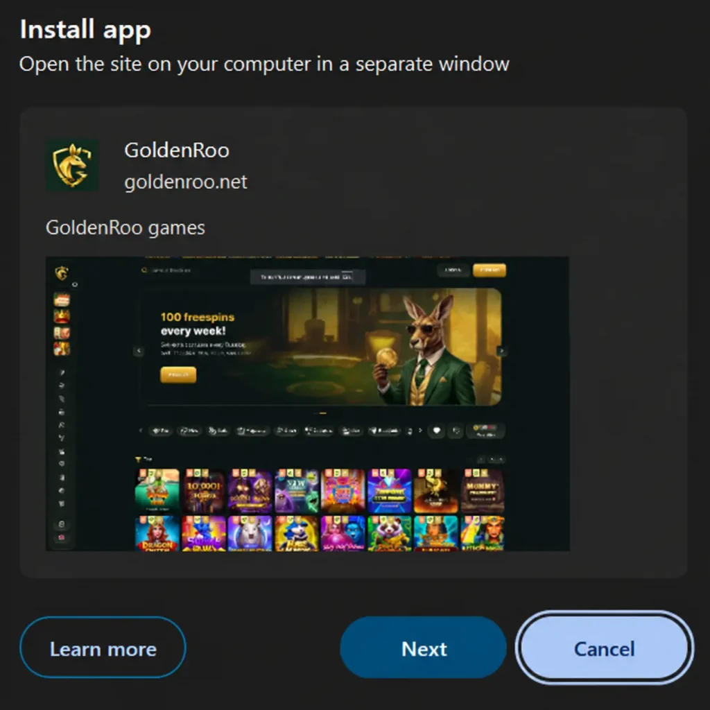 Golden Roo PWA