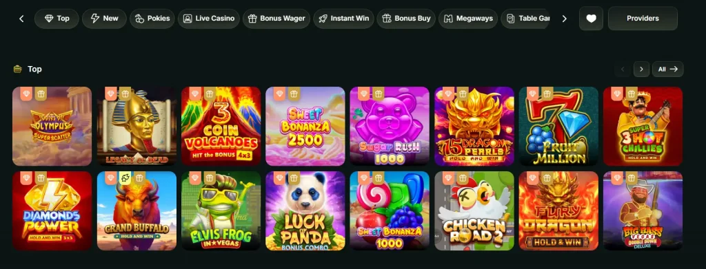 GoldenRoo Casino Lobby