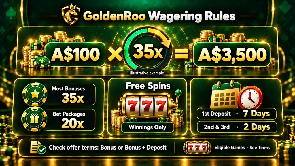GoldenRoo Wagering Rules